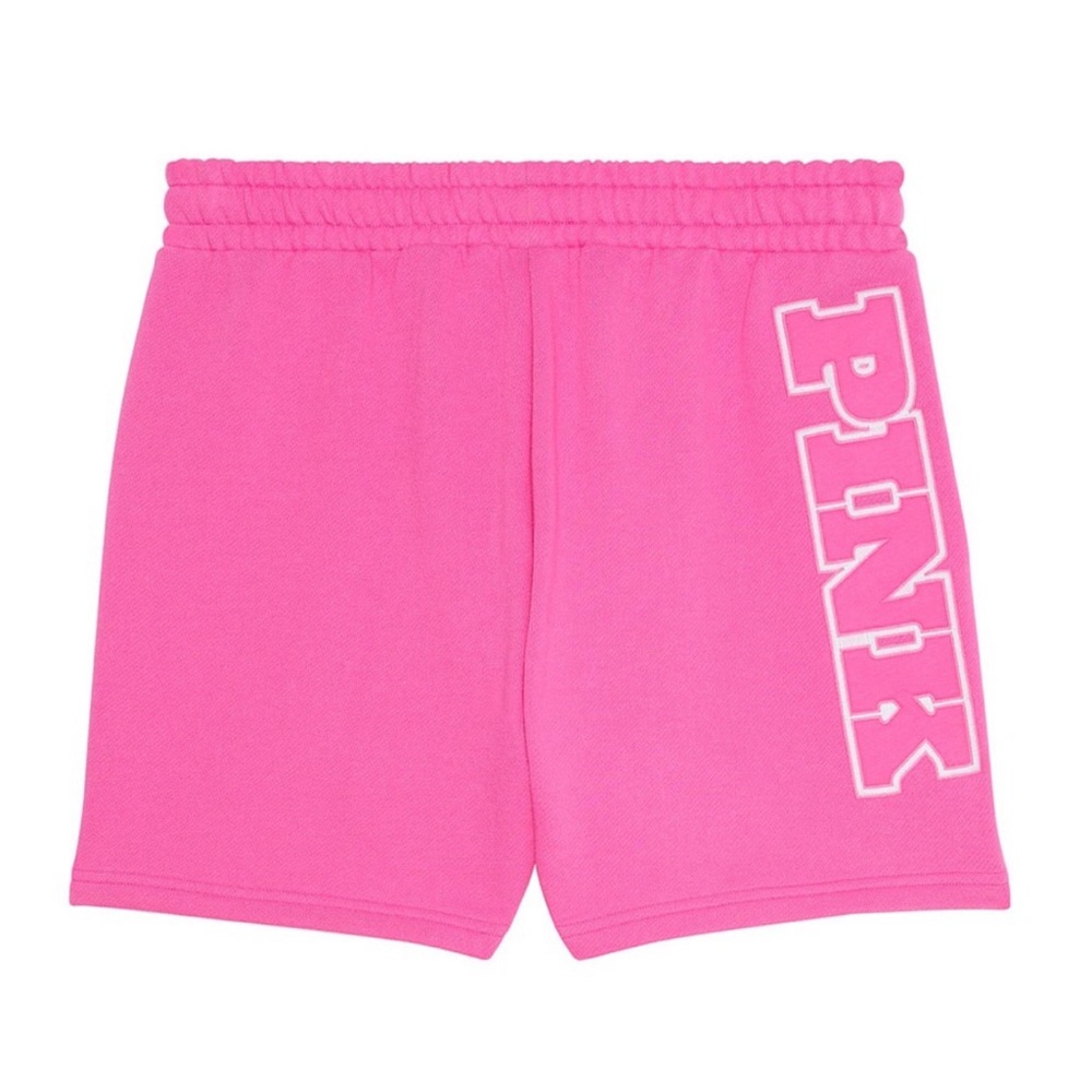 Pink Victoria’s Secret Campus Fleece Shorts Pink Gossip Size XL - Picture 4 of 8